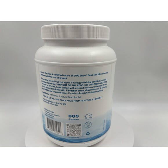 Dead Sea Magnesium  Bath Salts - LA SALT CO 100% PURE Dead Sea Salt 5 lbs. - Picture 2 of 6